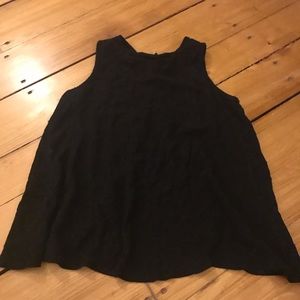 Black tank with open back